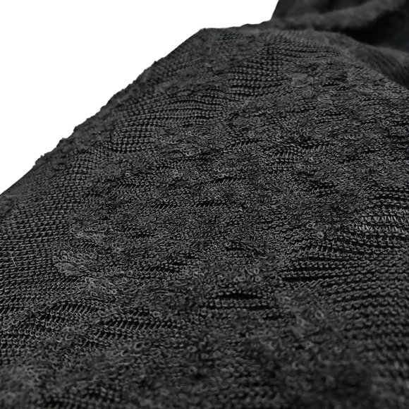 Anthropologie HD in Paris Womens Black Textured Lace Mesh Smocked Dress Size XS - Picture 7 of 10